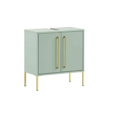 Abbildung von Schildmeyer Gloria Waschbeckenunterschrank 146545, Mint Gold, 61,2 x 57,1 30,1 cm