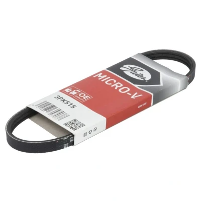 Abbildung von GATES Micro V 3PK515 Keilrippenriemen 515 3 Polyester, EPDM (Ethylen Propylen Dien Kautschuk) DAIHATSU: Sirion I