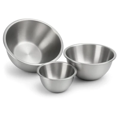 Abbildung von com four® 3 teiliges Schüssel Set Salatschüssel in Größen 20cm/24cm/28cm Rührschüssel zum Backen, Servieren und Snacken (03 Stück Ø 20/24/28cm)