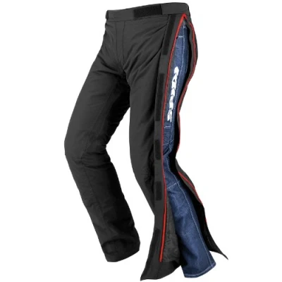 Abbildung von Spidi X65 026 Motorrad Hose regen Superstorm H2OUT, Schwarz/Blau, Größe M