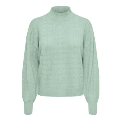 Abbildung von ONLY Damen Pullover Onlandria Ls Loose Highneck Cc KNT, Whitecap Gray/Detail:Melange, S