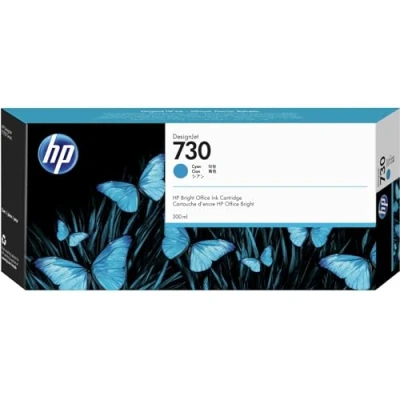 Abbildung von HP 730 (P2V68A) Original Tintenpatrone für DesignJet, Cyan, 300 ml