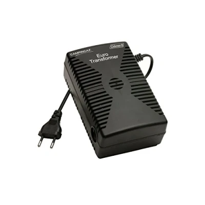 Abbildung von Campingaz 203164 Transformator für Thermoelektrische Kühlboxen 230V/12V (15,5 x 10 6,5 cm), Schwarz