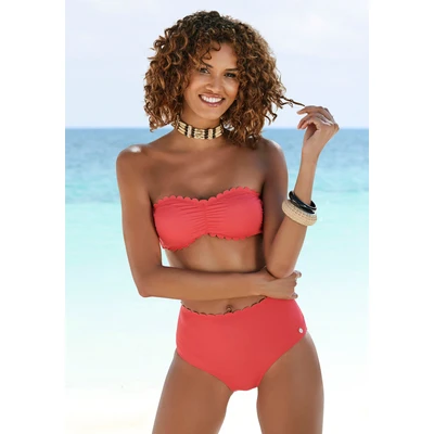 Abbildung von Lascana Highwaist Bikinihose, Damen, Größe: 42, Rot