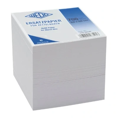 Abbildung von Wedo 27026540 Ersatzpapier (für Zettelbox holzfrei, 9,9 x cm) 700 Blatt) weiß