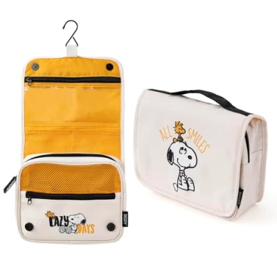 Abbildung von Grupo Erik Kosmetiktasche Klein Snoopy Vielfältige Kulturtasche Damen Wasserdichter Kulturbeutel Herren Praktische Waschtasch Fanartikel