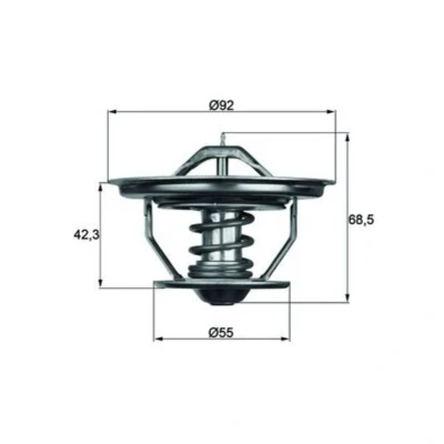 Abbildung von Thermostat, Kühlmittel BEHR MAHLE TX 35 75