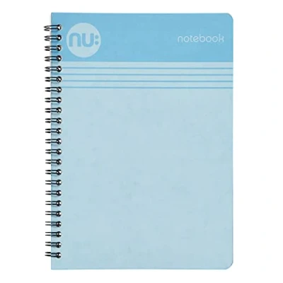 Abbildung von nu: Notebooks (NU004116 FSC) Cloud Pastels Range Notizbuch, A6, Spiralbindung, 110 Seiten, Blau