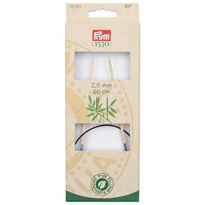Abbildung von Prym 222513 Rundstricknadeln 1530, 60 cm, 2,5 mm, Holzfarben