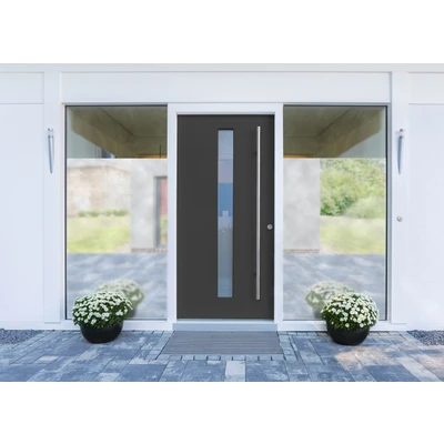 Abbildung von GARDINIA Fensterfolie, Wärmedämmung, Energie sparen, Spiegelfolie, statisch und verspiegelt, Blickschutz mit UV Schutz, Haftet ohne Kleber, 90 x 150 cm, 100 % PVC, Schwarz