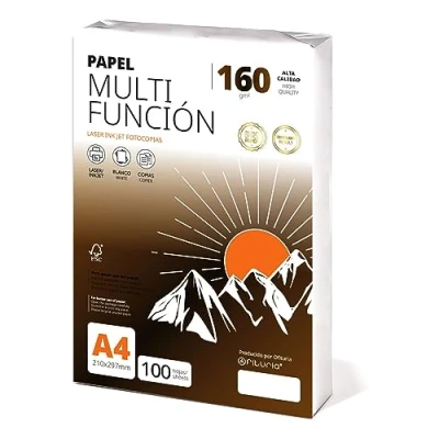 Abbildung von Ofituria Kopierpapier, DIN A4, 160 g/m2, 100 Blatt, Mehrzweckpapier für Laser und Tintenstrahldrucker, Kopierer, Bürobedarf, Schulbedarf, Packung zu g