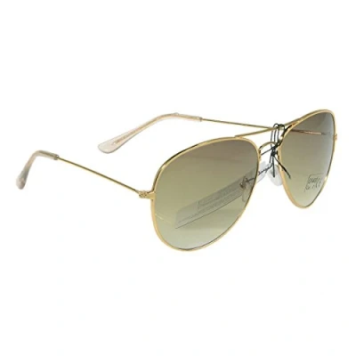 Abbildung von Unbekannt Sonnenbrille mit Federscharnier verspiegelt in verschiedenen Farbe (One size, Goldener Rahmen/Farngrün Gläser)