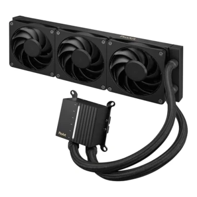 Abbildung von ASUS ProArt LC 360 All in One Flüssig CPU Wasserkühlung (Systemstatusanzeige, 3x Alphacool Apex Stealth Metal Power Lüfter, 3000 U/min, 39,5 dB(A), Intel LGA 1851, 1700, 1200, 115X AMD AM5, AM4)