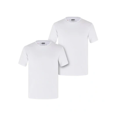 Abbildung von Urban Classics TEE 2PACK Tshirt basic für Kinder, Größe: 110/116, white