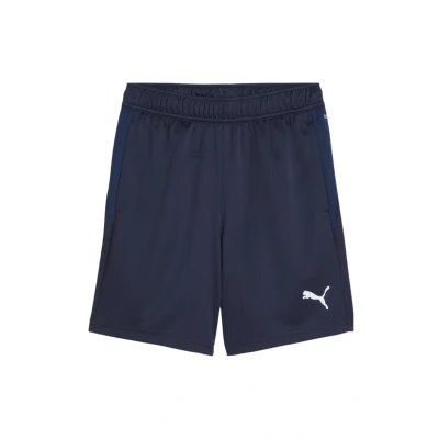 Abbildung von Puma Teamsport Teamgoal kurze Sporthose für Kinder, Größe: 164, Dunkelblauweissblau