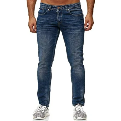 Abbildung von Elara Herren Jeans Slim Fit Hose Denim Stretch Chunkyrayan 16533 Dunkelblau 33W / 36L
