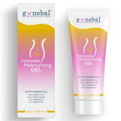 Abbildung von 50 ml Gynebal Prebiotic Intim gleitgel wasserbasis frau Intimpflege gel für Frauen gegen Scheidentrockenheit in intimen Momenten Natural lubricant mit intimate balance formel den intimbereich