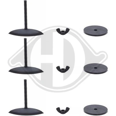 Abbildung von DIEDERICHS ZUB00394 Halter, Kühlergitter AUDI: A5 B8 Sportback, A3 A4 B9 Avant