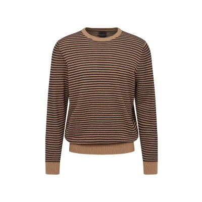 Abbildung von bugatti Stripes Strickpullover, Herren, Größe: 3XL, Taupe