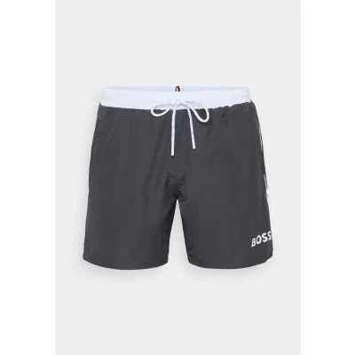 Abbildung von BOSS Starfish Badeshorts, Herren, Größe: Medium, Charcoal