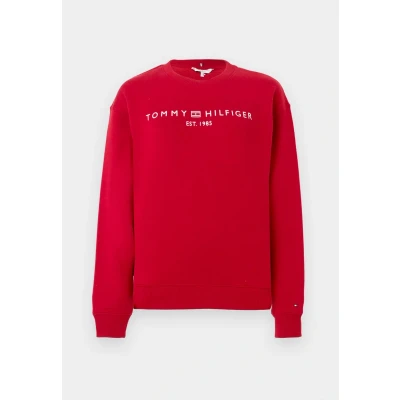 Abbildung von Tommy Hilfiger LOGO Sweatshirt, Damen, Größe: XXS, Regatta red
