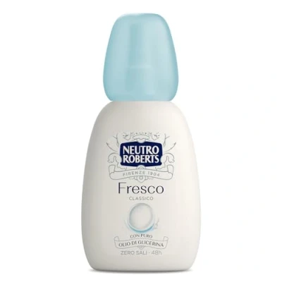 Abbildung von Neutro Roberts, Klassischer frischer Dampf, Zero Aluminiumsalze, mit reinem Glycerinöl, Deodorant für Damen und Herren, 100% recycelter Kunststoff, 75 ml, Gas 48h