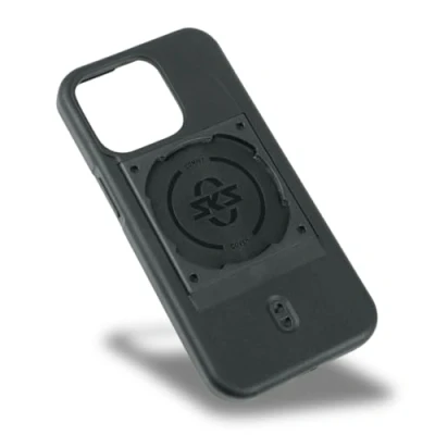 Abbildung von SKS GERMANY COMPIT Cover für iPhone 15 Pro Handyhülle mit Befestigungsvorrichtung System (angenehme Haptik, Stoßdämpfend, Befestigungsvorrichtung, aus verschleißfestem Kunststoff)