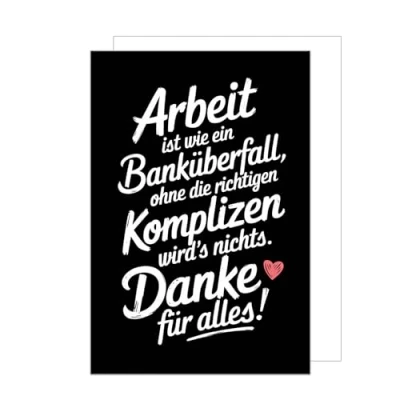 Abbildung von Edition Seidel Premium Glückwunschkarte zum Abschied mit Umschlag. Abschiedskarte Spruch Grußkarte Karte Ruhestand Jobwechsel Mann Frau Kollege Kollegin Freunde (AS150 SW025)