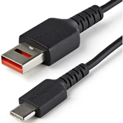 Abbildung von StarTech.com 1m USB Datenblocker Kabel A auf C Sicheres Ladekabel keine Datenübertragung/Power Only für Handy/Tablet Datenblockierung (USBSCHAC1M)