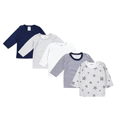 Abbildung von TupTam Baby Jungen Langarmshirt Gestreift 5er Set, Farbe: Mehrfarbig 6, Größe: 104