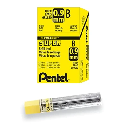 Abbildung von Pentel Hi Polymer Mine, 0,9 mm dick, Stärke: B, 180 Stück