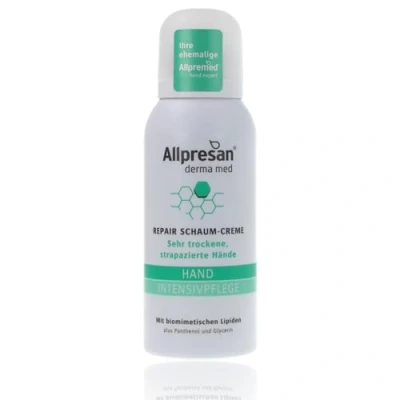 Abbildung von Allpresan Derma med Repair Schaum Creme HAND INTENSIVPFLEGE Zur Pflege sehr trockener und strapazierter Hände 100 ml