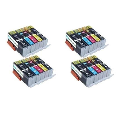Abbildung von 20 Druckerpatronen kompatibel für Canon PGI 550 CLI 551 XL mit Chip