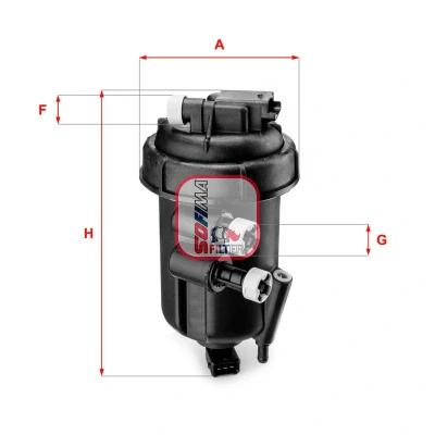 Abbildung von Kraftstofffilter SOFIMA S5108GC