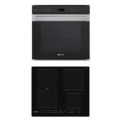 Abbildung von Bauknecht BAKO CONNECTIVITY Backofen Kochfeld Kombination/Induktionskochfeld (60cm)/ Heißluft/HomeNet App/DiamondClean hydrolytische Reinigungsfunktion/My Menu/Backauszug auf 3 Ebenen