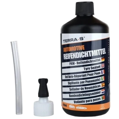 Abbildung von TERRA S T16000 Nachfüllpackung Reifendichtmittel für Mobil Kit, Notfallausrüstung, 450 ml Flasche