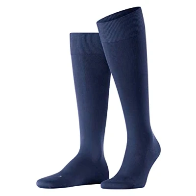 Abbildung von Falke Energizing Cotton Kneehigh Compression Kniestrümpfe Deep blue, Herren, Größe: 43/44, blue
