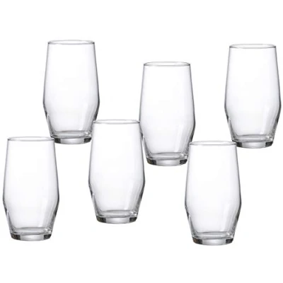 Abbildung von Ritzenhoff &amp; Breker Longdrinkgläser Set Salsa, 6 teilig, je 480 ml, Glas, Silber