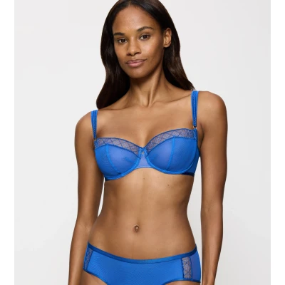 Abbildung von Triumph Palina Cosmic Heartbeat Bügel BH, Damen, Größe: 70G, Illumines blue