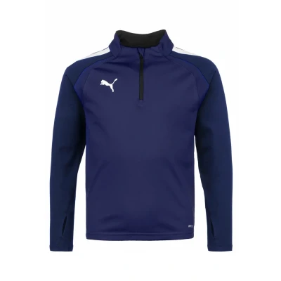 Abbildung von Puma Teamliga Langarmshirt für Kinder, Größe: 116, Peacoat/ white