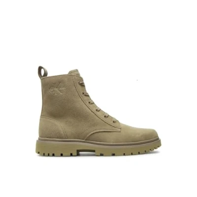 Abbildung von Calvin Klein Jeans EVA BOOT MID Laceup Iconic Schnürstiefelette, Herren, Größe: 44, Triple savannah tan Schuhe
