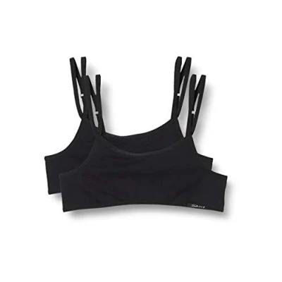 Abbildung von Skiny 2 PACK Bustier für Kinder, Größe: 140, Black