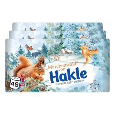 Abbildung von Hakle Toilettenpapier Klassisch Weiß 48 Rollen