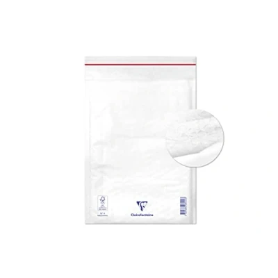 Abbildung von Clairefontaine 7344C Packung mit 10 Luftpolster Versandtaschen weiß 180x260 mm, 90g, 1 Pack