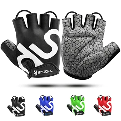 Abbildung von KONVINIT Fahrradhandschuhe Herren,MTB Handschuhe Halbfinger,Radhandschuhe für Rennrad und Mountainbike Atmungsaktiv Rutschfestes,Fahrrad Freizeit Männer Damen,Black M