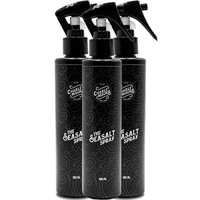 Abbildung von Charlemagne Sea Salt Spray Meersalzspray (200ml) Salzwasserspray für Männer Haare Haarstrukturspray Volumenspray Strandwellenspray (200 ml (3er Pack))