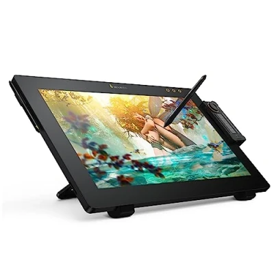 Abbildung von Xencelabs Pen Display 24 Grafiktablett 4K Professionelle 99% Adobe RGB Zeichenmonitor Zeichentablett mit 2 Batterielosen Stiften 8192 und Quick Keys Kompatibel für Windows ARM/Windows/Mac/Linux