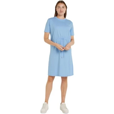 Abbildung von Tommy Hilfiger MINI TEE Dress Jerseykleid, Damen, Größe: 3XL, Vessel blue