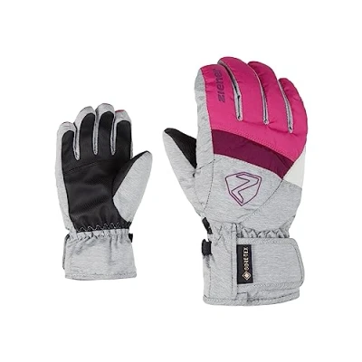 Abbildung von Ziener Mädchen LEIF GTX Junior Ski Handschuhe/Wintersport Wasserdicht, Atmungsaktiv, pop pink/Light Melange, 7,5