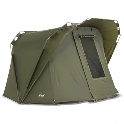 Abbildung von Lucx® Coon Karpfenzelt 2 Personen Angelzelt Bivvy Zelt 1 bis Mann Carp Dome 10.000mm